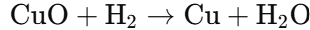 酸化銅と水素の反応式