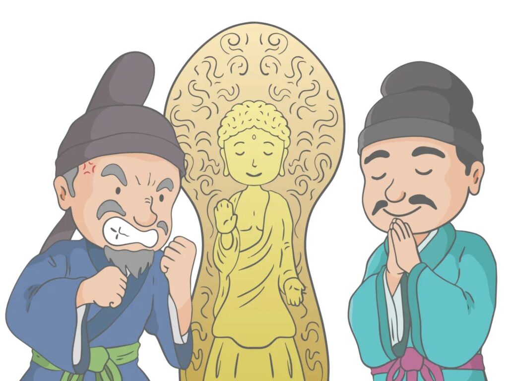 崇仏派と廃仏派の争い