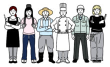 団結する労働者