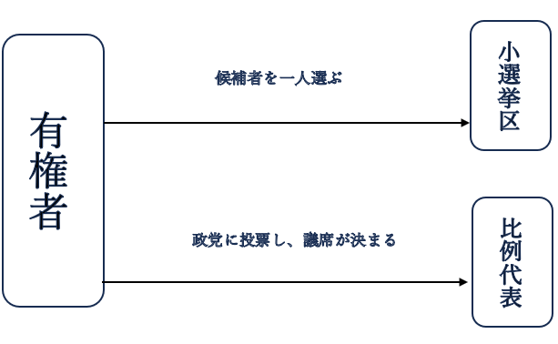 衆議院選挙の仕組み図