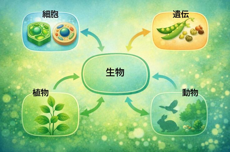 高校入試 生物 分野別まとめ 図解